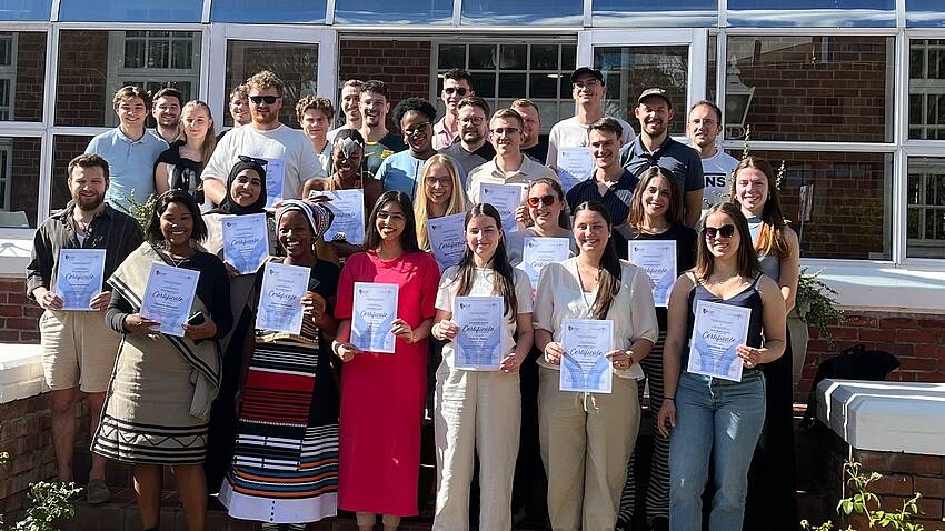 Internationale Erfahrungen im berufsbegleitenden Studium: Aalener Masterstudierende besuchen Partnerhochschule in Südafrika