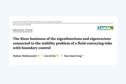 NEW PAPER on stability and Riesz basis properties of fluid-conveying tubes