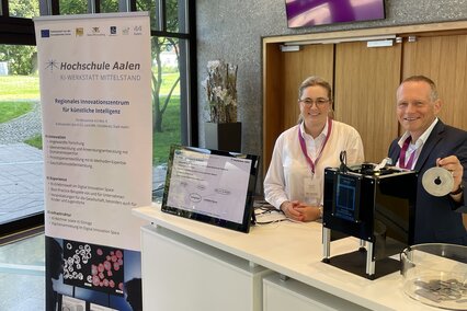 KI-Werkstatt Mittelstand der Hochschule Aalen präsentiert innovative Lösungen auf dem Wirtschaftsforum der L-Bank