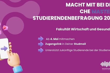 Jetzt mitmachen bei der CHE Master-Studierendenbefragung