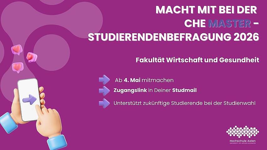 Jetzt mitmachen bei der CHE Master-Studierendenbefragung