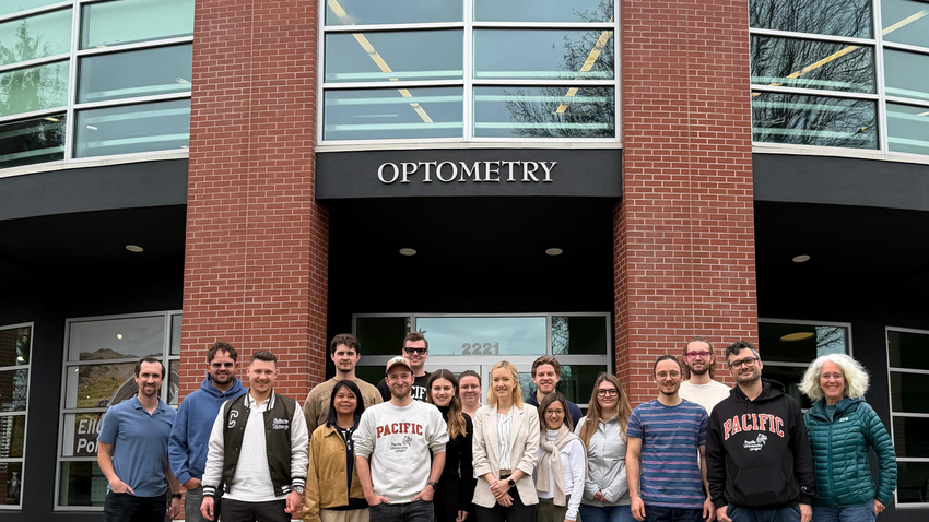 Aalener Optometrie-Masterstudierende an der Pacific University in Forest Grove, Oregon, USA, Bildrechte: Hochschule Aalen