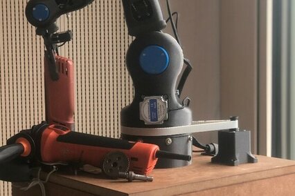 3D-gedruckter Roboter BCN3D MOVEO in der Smart Factory