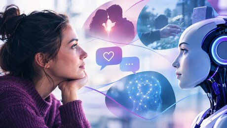 KI spielt für viele Menschen auf in Fragen der Liebe, Tod und Empathie eine immer wichtigere Rolle.