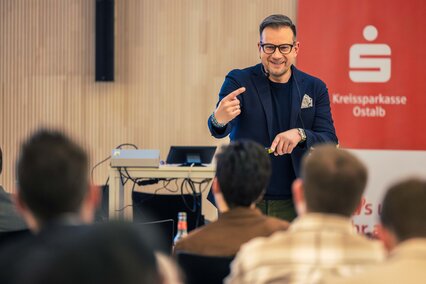 Prof. Dr. Markus Peter referiert zum Thema Asset Protection beim Steuerforum (Foto: © Hochschule Aalen| Foto: Andreas Wegelin)