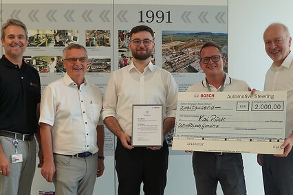 Preisverleihung des Bosch-Technikkompetenzpreis 2026 an Kai Röck.
