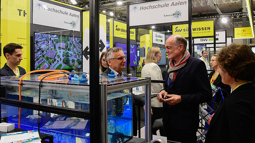 Hannover Messe 2024: Großes Interesse an den Forschungsthemen der Hochschule Aalen