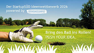 Banner des StartupSÜDs Ideenwettbewerb 2026