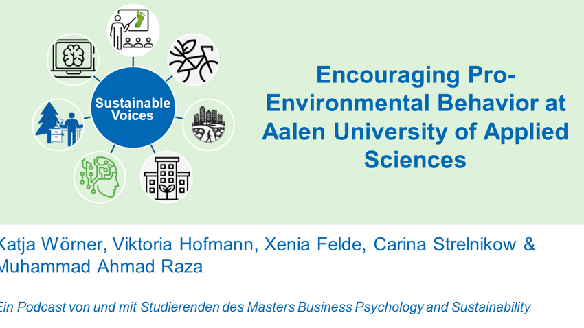 „Sustainable Voices - Where ideas for a better future speak loud”