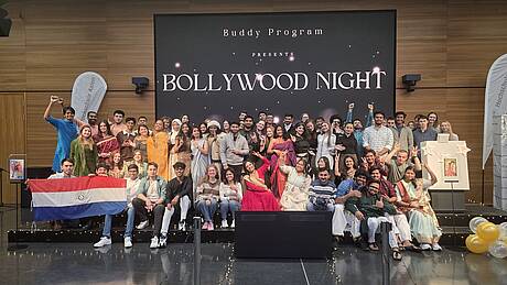 Bild des farbenfrohen Events