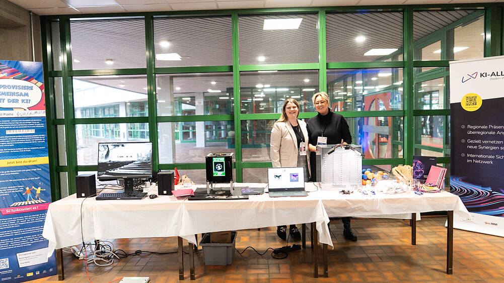 Infostand auf der  KI-Werkstatt Mittelstand und der KI-Allianz Baden-Württemberg