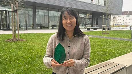 Hang Liu erhielt für ihren Fachvortrag die Auszeichnung "Best Talk".