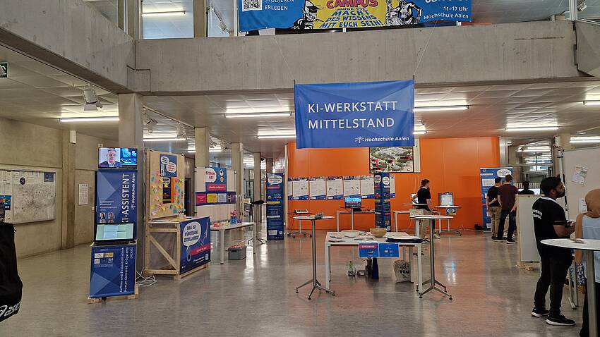 KI-Werkstatt Mittelstand begeistert Besucher beim OPEN Campus (2024)