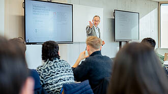 Vorlesung des Masterstudiengangs Business Development