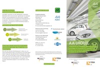 Abbildung: Flyer mit Informationen zum Projekt AA-Mobil