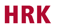 Die HRK betont die herausragende Rolle der Hochschulen als Zentren des deutschen Wissenschafts- und Innvoationssystems. Logo: HRK