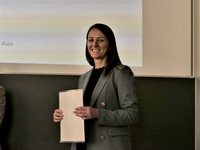 Kathrin Geiger hat ihren Bachelor im Studiengang ,,Werkstofftechnik und Materialographie‘‘ mit der Note 1,0 abgeschlossen. Foto: © Hochschule Aalen | Joanna Milewska