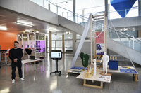 Präsentation im Foyer der Hochschule Aalen