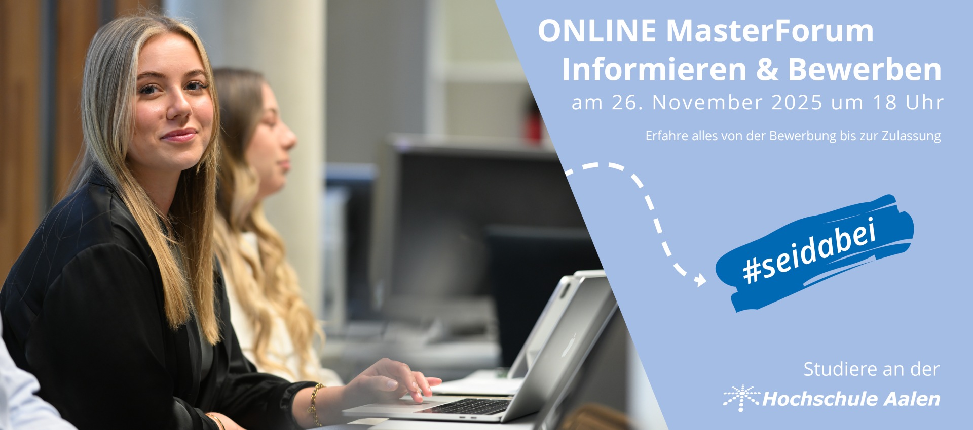 ONLINE MasterForum. Informieren & Bewerben. 26. November 18 Uhr.