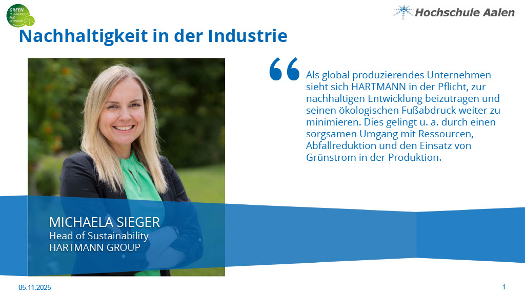 GreenTech Stimme aus der Industrie