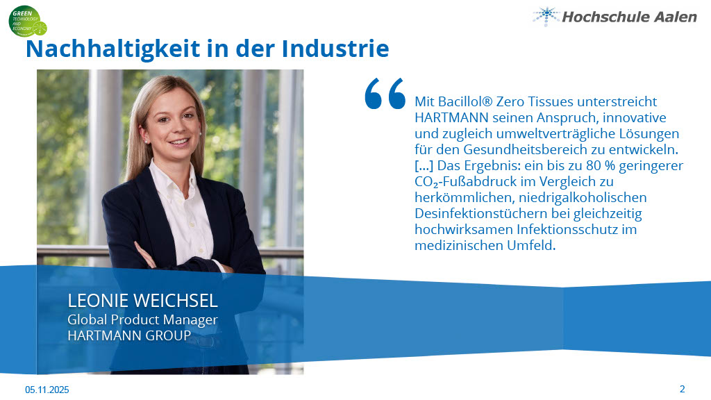GreenTech Stimme aus der Industrie