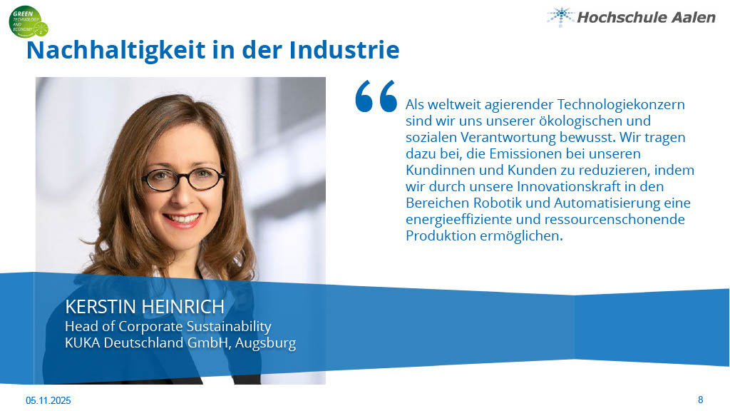 GreenTech Stimme aus der Industrie