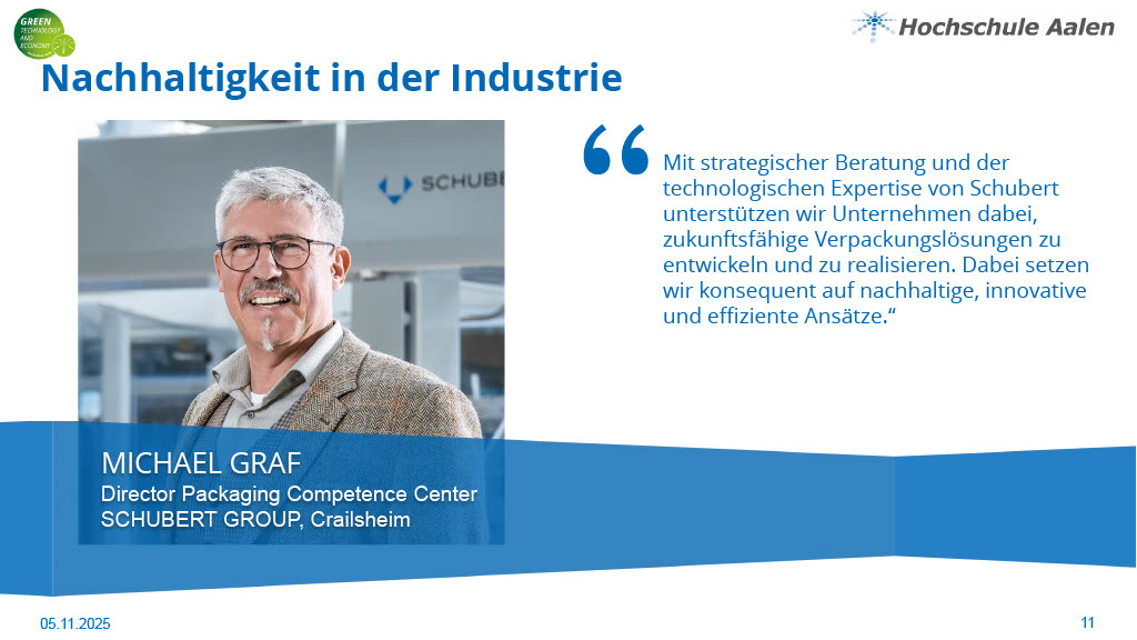 GreenTech Stimme aus der Industrie