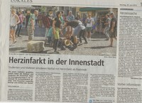 Screenshot: Zeitungsbericht der Schwäbischen Post